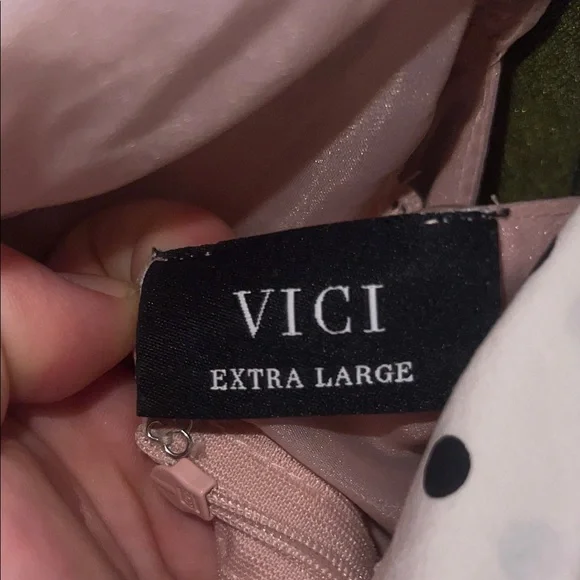 Pink Puff Sleeve Dress - Picture 2 of 7